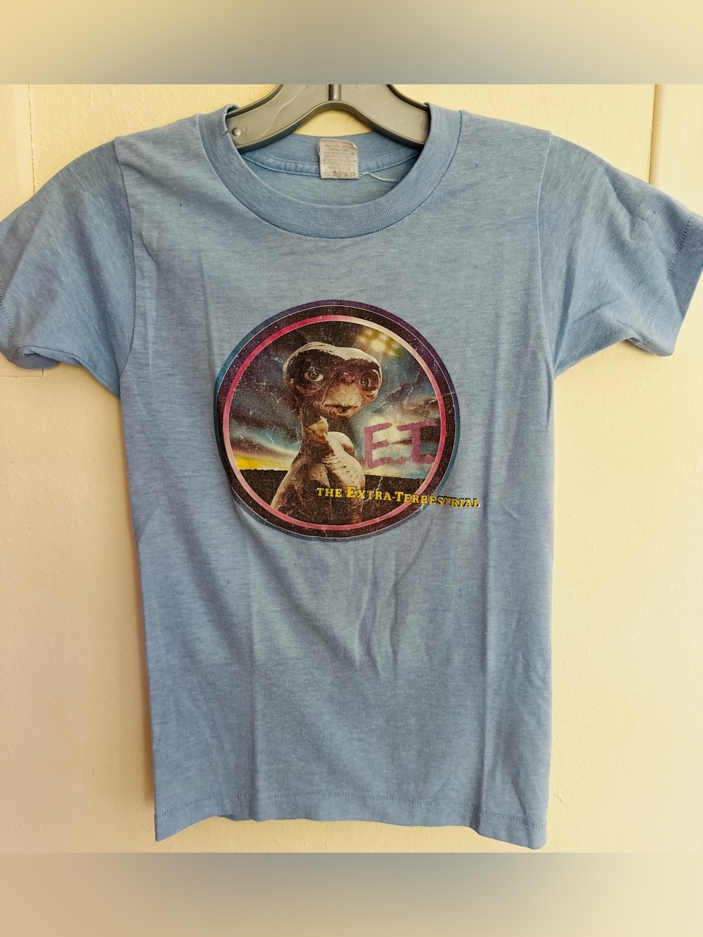 1980s VINTAGE Originql E.T. Baby Blue T -Shirt